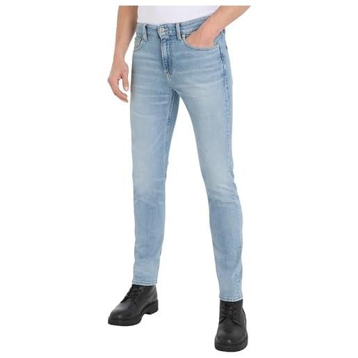 Calvin Klein jeans slim taper j30j324190 pantaloni di jeans, denim (denim light), 28w / 34l uomo