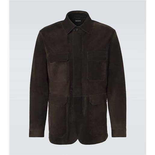 Zegna giacca in pelle