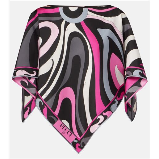 Pucci blusa marmo in twill di seta