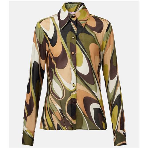 Pucci camicia onde in mussola di cotone