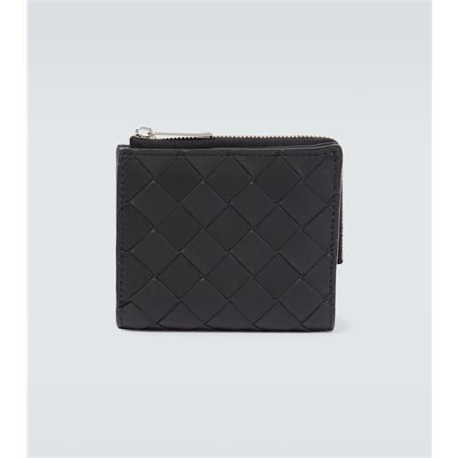 Bottega Veneta portafoglio in pelle intrecciato