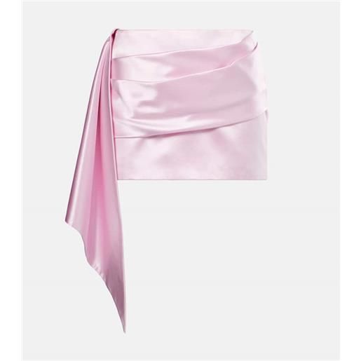 Alex Perry minigonna asimmetrica in duchesse