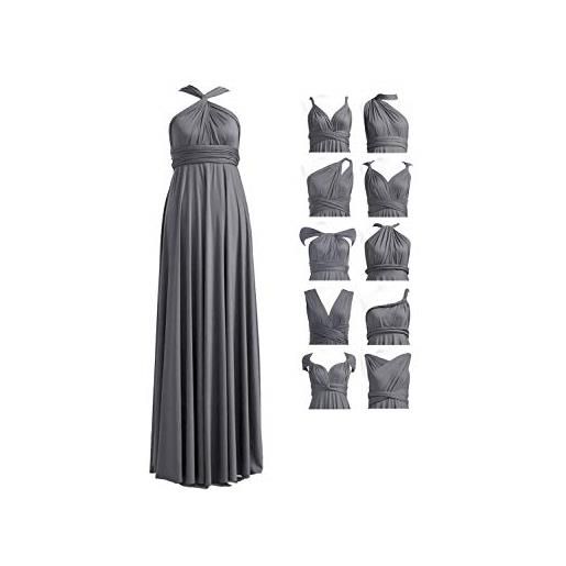 72styles abito infinity da damigella d'onore, multiway da cerimonia, lungo, maxi, taglie forti, abito da sera, ospite di matrimonio