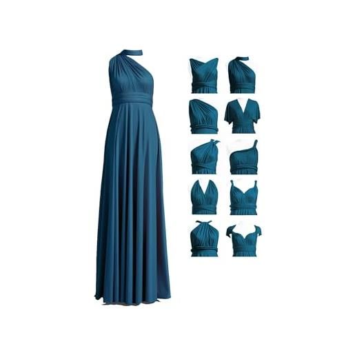 72styles abito infinity da damigella d'onore, multiway da cerimonia, lungo, maxi, taglie forti, abito da sera, ospite di matrimonio