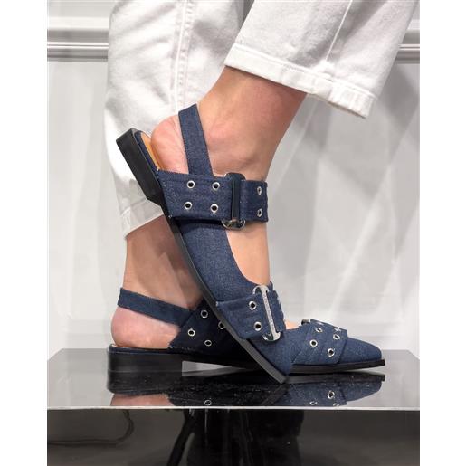 STEVE MADDEN ballerina blu denim - grand ave - STEVE MADDEN