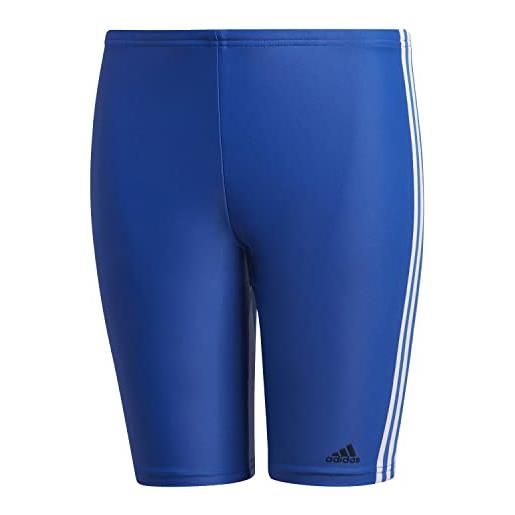 Adidas fit jam 3s y, costume da nuoto bambino, azurea/bianco, 2-3a