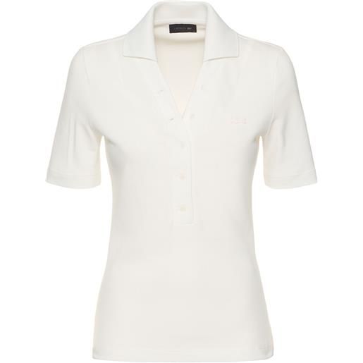 LACOSTE polo livana in cotone a maniche corte
