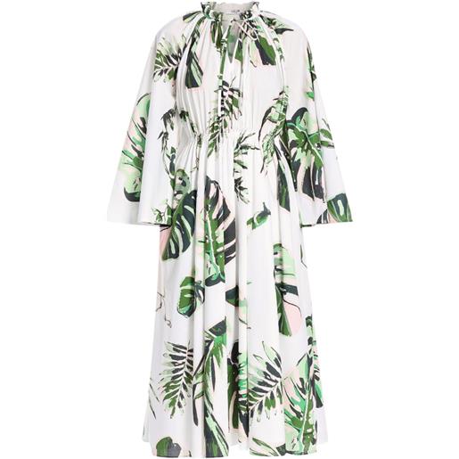 Leo Lin abito alexia midi - bianco