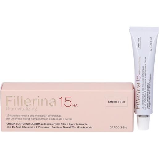 LABO INTERNATIONAL Srl fillerina 15 ha biorevitalizing lip contour cream grado 3 bio 15 ml - crema contorno labbra filler e biorivitalizzante
