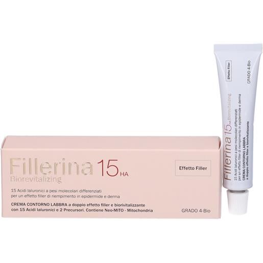 LABO INTERNATIONAL Srl fillerina 15 ha biorevitalizing lip contour cream grado 4 bio 15 ml - crema contorno labbra filler e biorivitalizzante