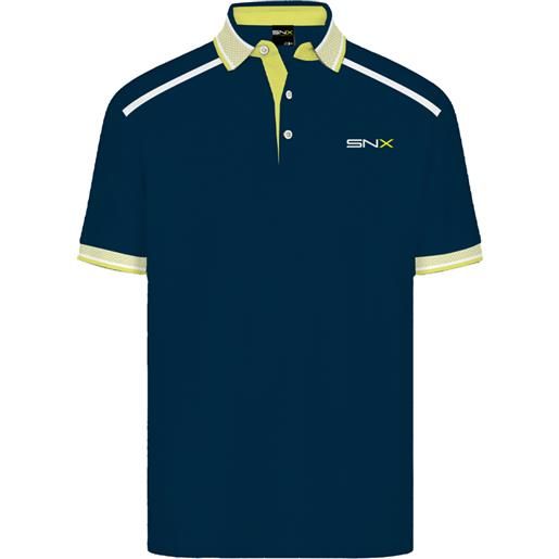 Scuola nautica italiana - jersey tech polo uomo 158815 navy