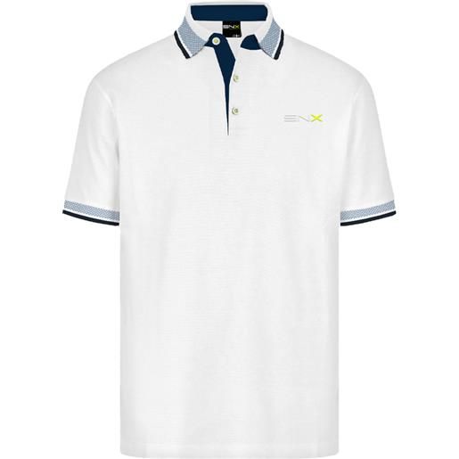 Scuola nautica italiana - jersey tech polo uomo 158815 white