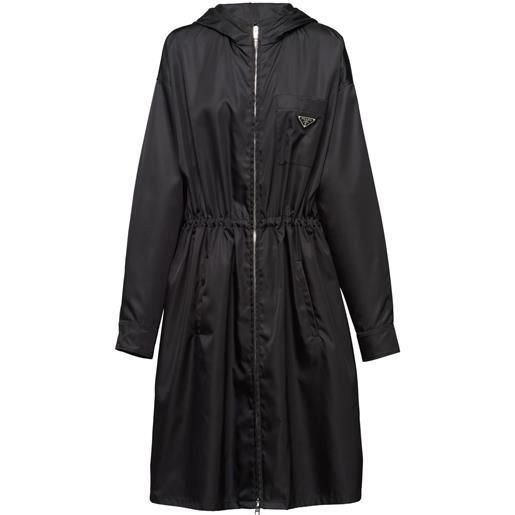 Prada impermeabile con cappuccio - nero