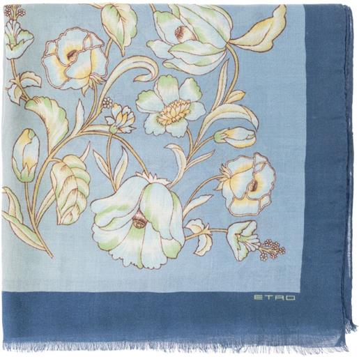 ETRO foulard a fiori - blu