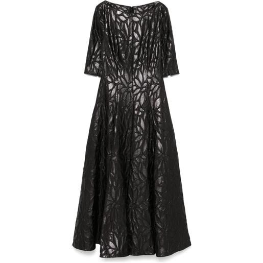 Talbot Runhof abito midi bogna5 - nero