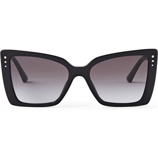 Jimmy Choo Eyewear occhiali da sole cat-eye lorea - nero