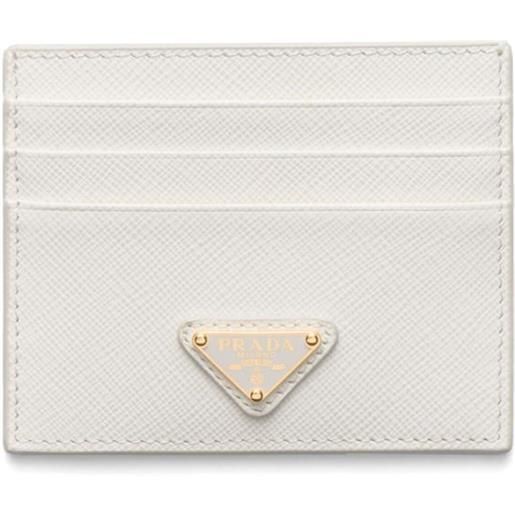 Prada portacarte con logo - bianco