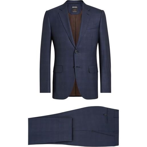 Zegna completo principe di galles - blu