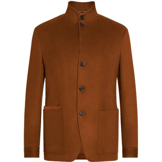 Zegna giacca oasi cashmere il conte - marrone