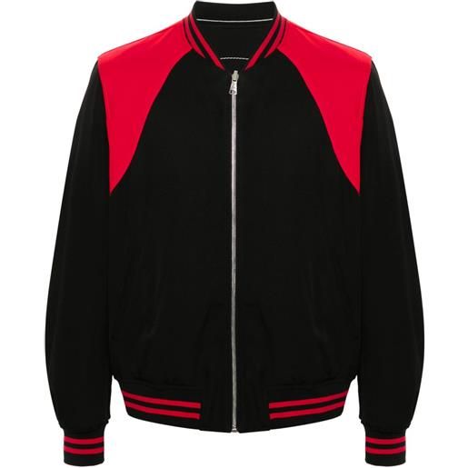 Alexander McQueen bomber reversibile - nero