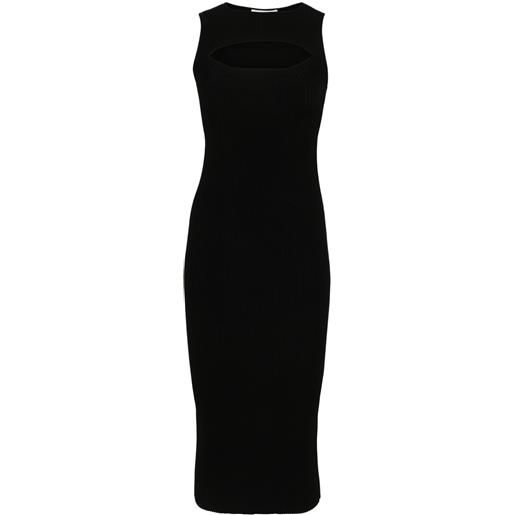 Alexander McQueen abito lungo con dettaglio cut-out - nero