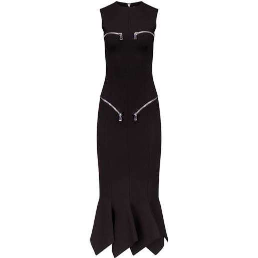 AREA abito con orlo a fazzoletto - nero