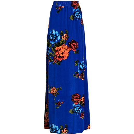 VETEMENTS gonna lunga a fiori - blu