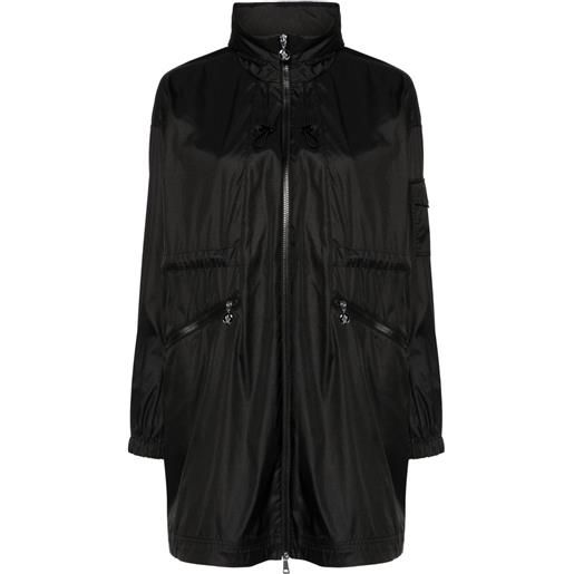 Moncler parka adhemar con coulisse - nero