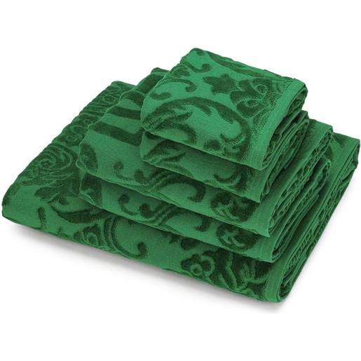 Dolce & Gabbana set di 5 asciugamani in cotone - verde