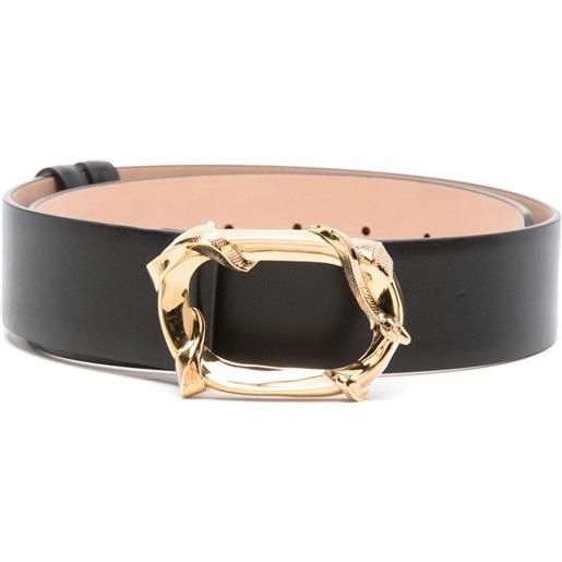 Alexander McQueen cintura con fibbia a serpente - nero