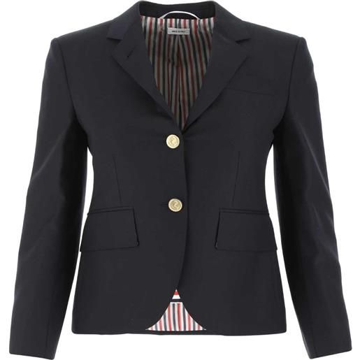 Thom Browne blazer monopetto crop - blu