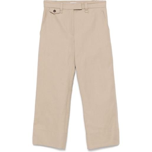 Brunello Cucinelli pantaloni in twill - toni neutri
