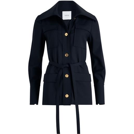 Patou giacca safari in twill - blu