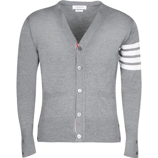 Thom Browne cardigan con bottoni - grigio