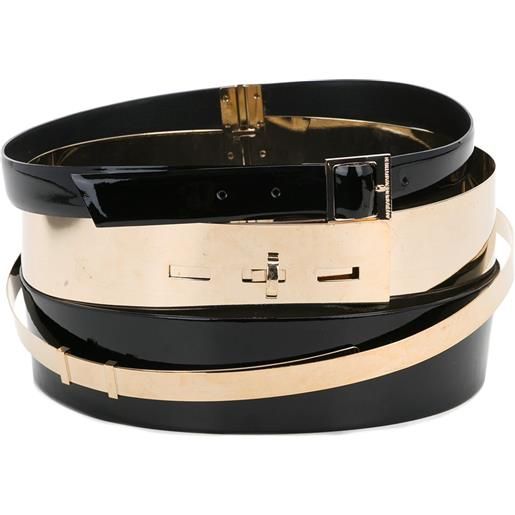 Alexandre Vauthier cintura multi strato - nero