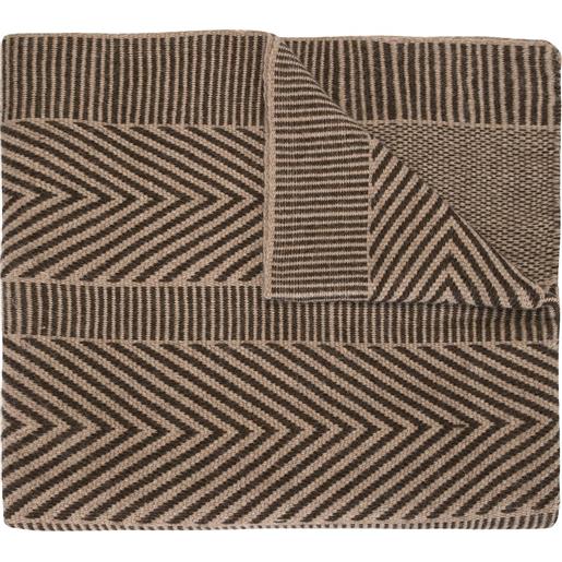 VOZ scialle a righe - marrone