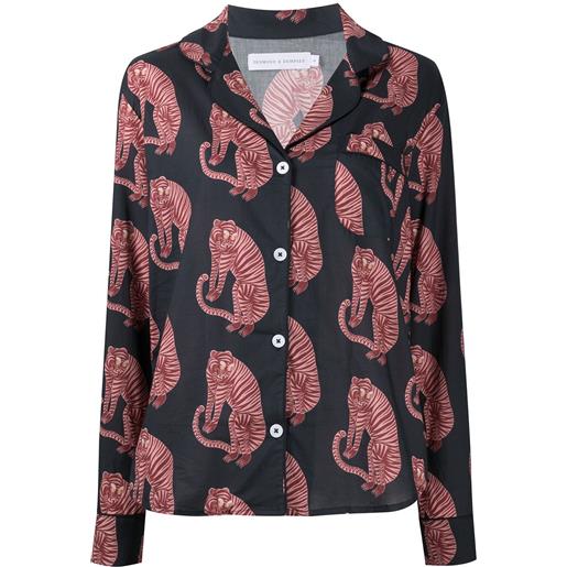 Desmond & Dempsey pigiama con stampa - blu