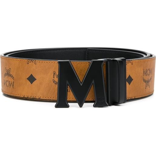 MCM cintura reversibile claus m - marrone
