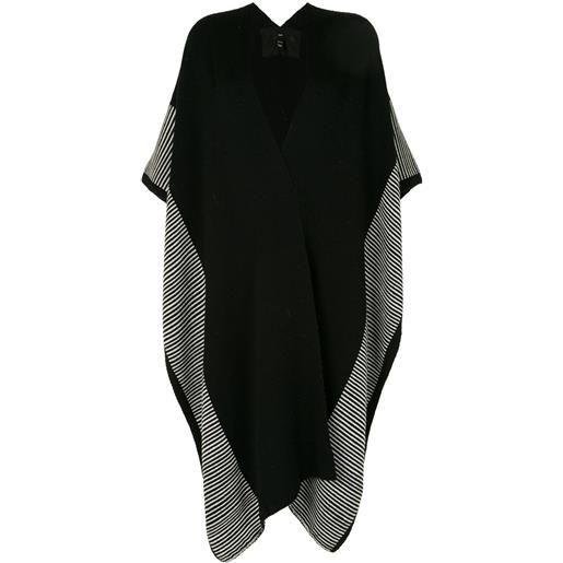 VOZ mantella a righe - nero