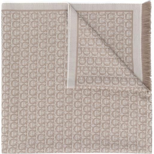 Ferragamo sciarpa gancini - toni neutri