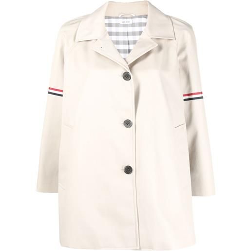 Thom Browne cappotto monopetto - toni neutri