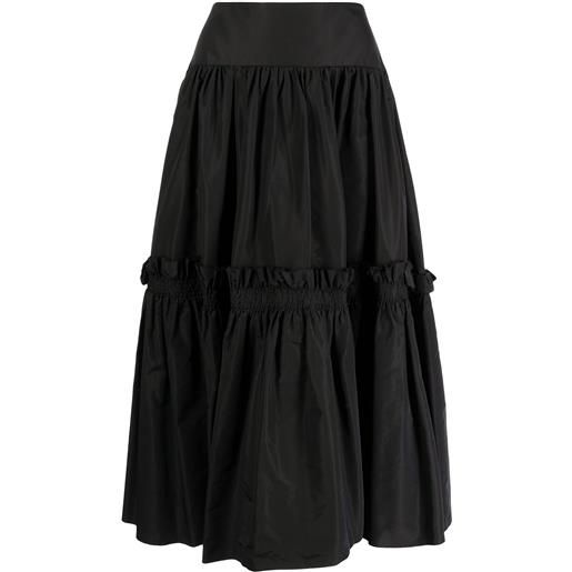 Alex Perry gonna midi con ruches - nero