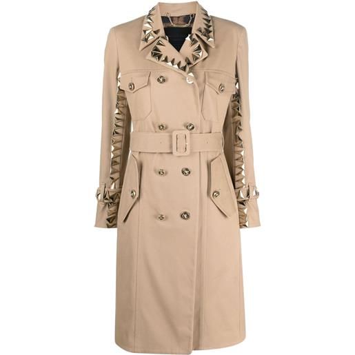 Philipp Plein trench con cintura - toni neutri