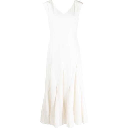 VOZ abito midi harlequin - bianco