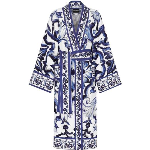 Dolce & Gabbana accappatoio in cotone - blu