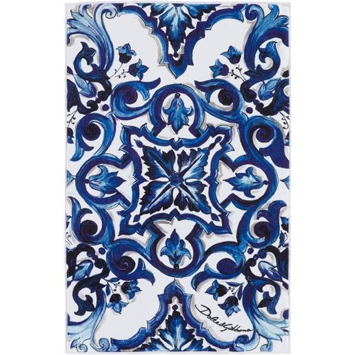 Dolce & Gabbana tappetino da bagno con stampa grafica - bianco