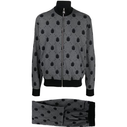 Billionaire tuta sportiva con stampa - grigio