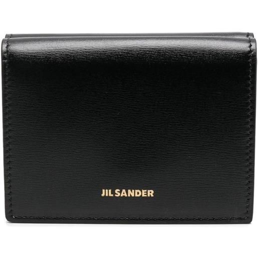Jil Sander portafoglio tri-fold - nero