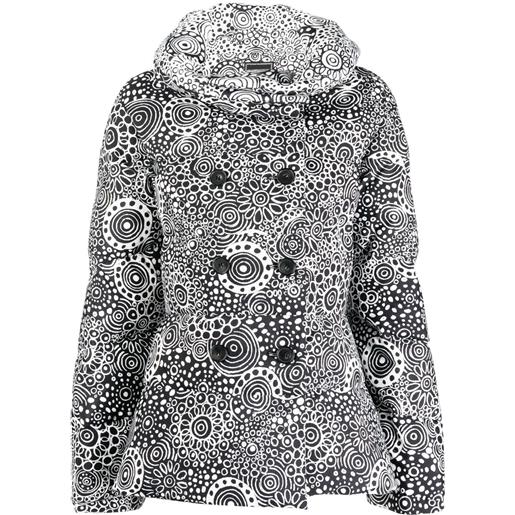10 CORSO COMO piumino con stampa paisley - nero