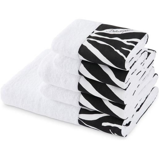 Dolce & Gabbana set di 5 asciugamani - bianco